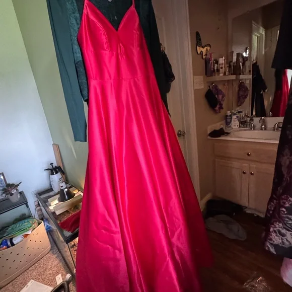 green emerald velvet dress MAROON SEQUIN DAVIDS BRIDAL womens formal dress, 0